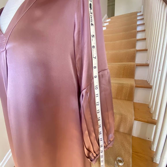 Garnet Hill rose-colored silk dress, sz 4 NWT - Picture 12 of 14